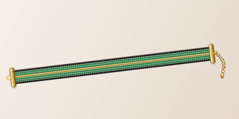 Photo produit du bracelet noirvert