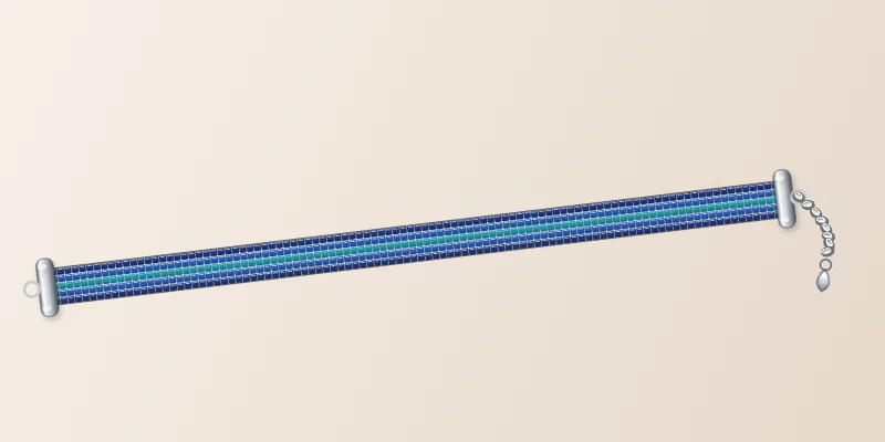 Photo produit du bracelet bleu bleu