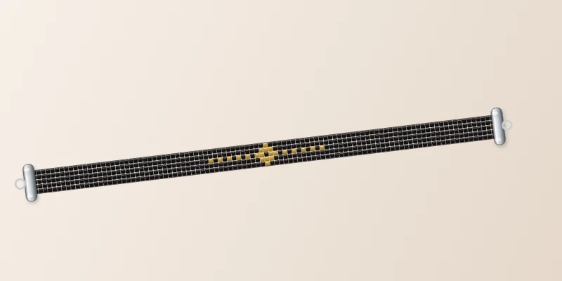 Bracelet Miyuki Doré, tissé à la main sur 5 rangs